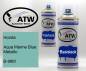 Preview: Honda, Aqua Marine Blue Metallic, B-98M: 400ml Sprühdose + 400ml Klarlack - Set, von ATW Autoteile West.